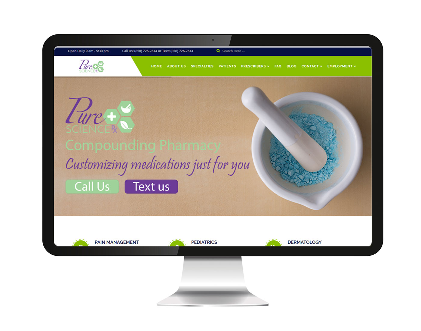 Pure Science RX Website